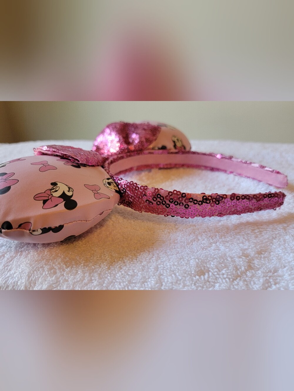 NWT! Disney Minnie Mouse Pink ears Headband - Picture 2 of 4